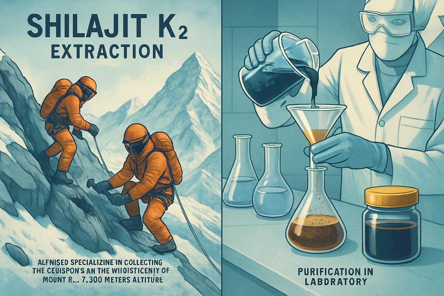 Shilajit K2 extraction process