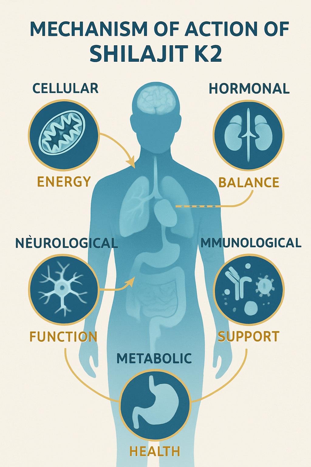 Shilajit K2 mechanism of action